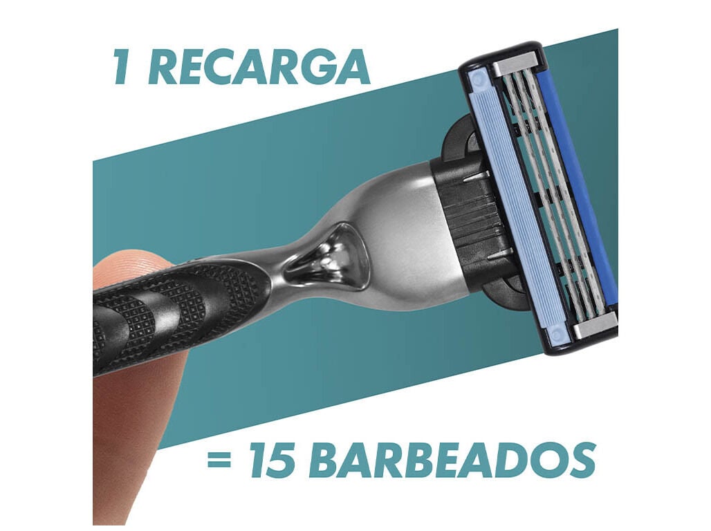 RECARGA DE L&Acirc;MINAS MACH3 GILLETTE 5 UN image number 6