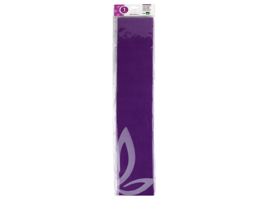 PAPEL CREPE LIDERPAPEL VIOLETA ESCURO 50CMX2.5M image number 0