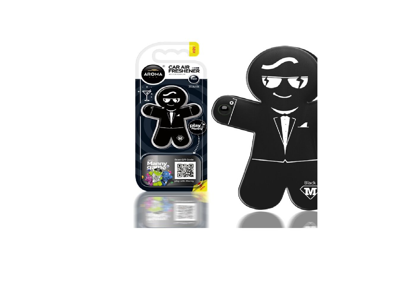 AMBIENTADOR AUTO AROMA CAR MANNY BLACK image number 1