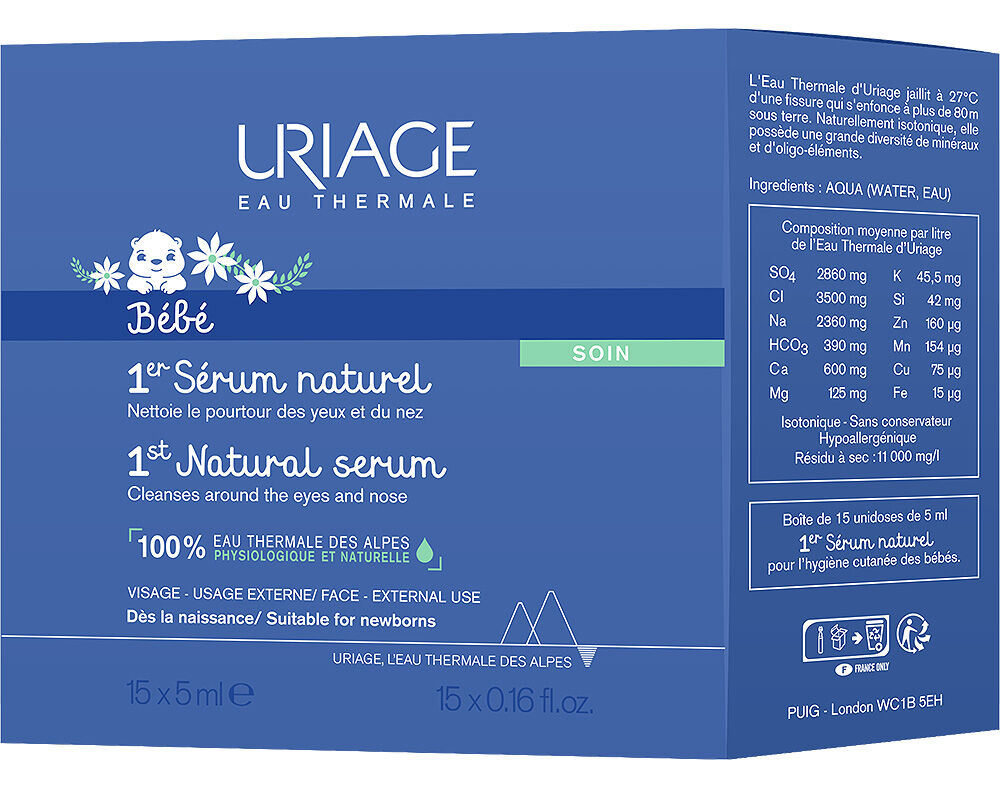 SORO FISIOL&Oacute;GICO URIAGE BEBE NATURAL 15X5ML image number 0