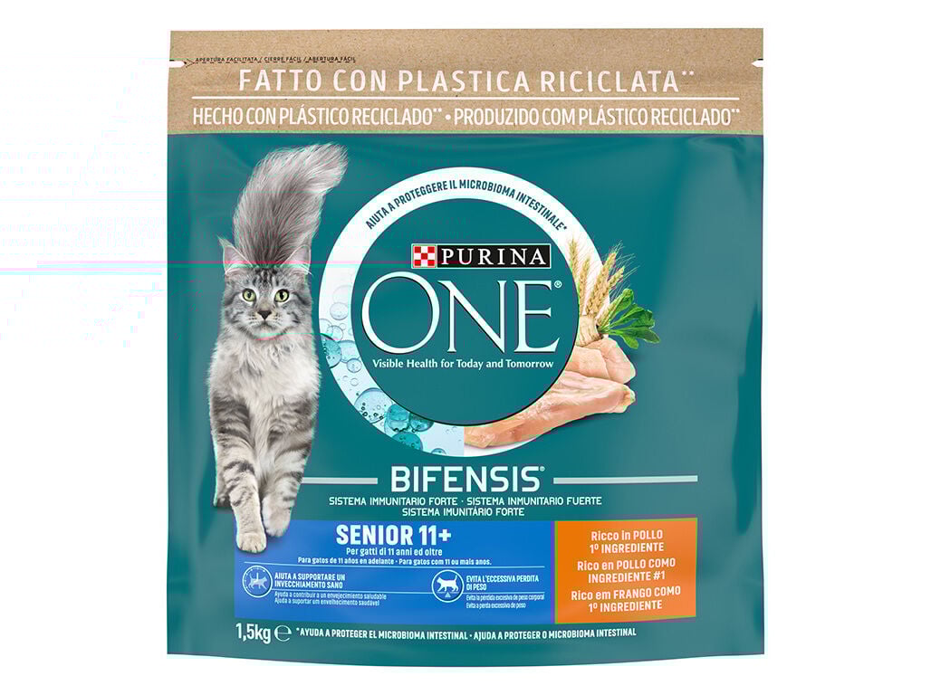 RA&Ccedil;&Atilde;O PARA GATO PURINA ONE S&Eacute;NIOR 11+ 1.5KG image number 1
