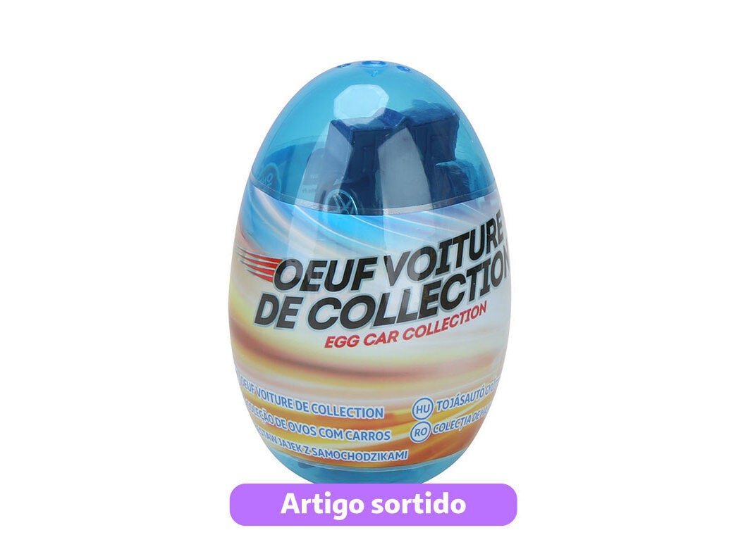 OVO COM CARRO ONE TWO FUN MINIATURA 1:64 MODELOS SORTIDOS image number 1