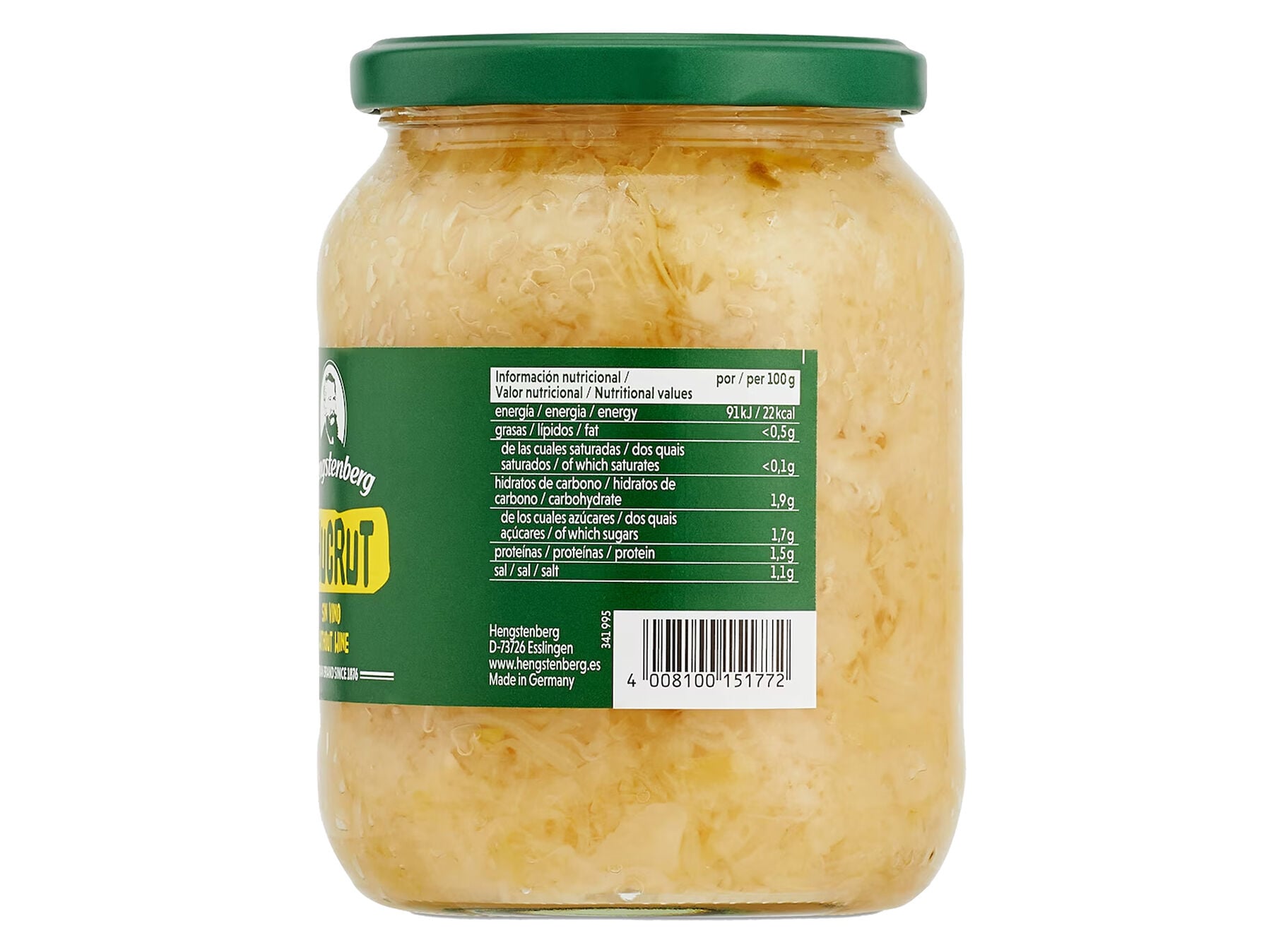 CHUCRUTE HENGSTENBERG COUVE BRANCA 680(650)G image number 2