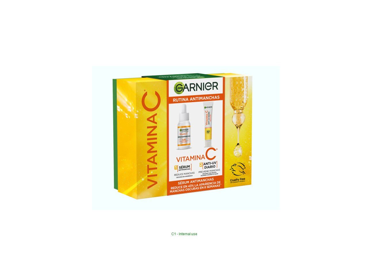 CONJUNTO GARNIER VITAMINA C (SERUM + ANTI-UV) image number 0
