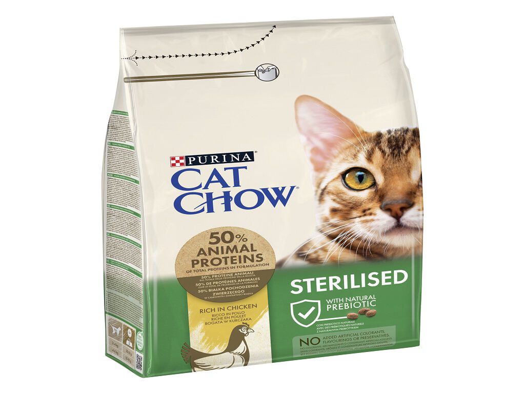 RA&Ccedil;&Atilde;O PARA GATO CAT CHOW ESTERILIZADO COM FRANGO 3KG image number 1