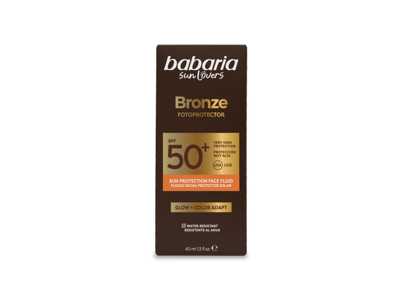 FLUIDO FACIAL BABARIA BRONZE SPF50+ 40ML