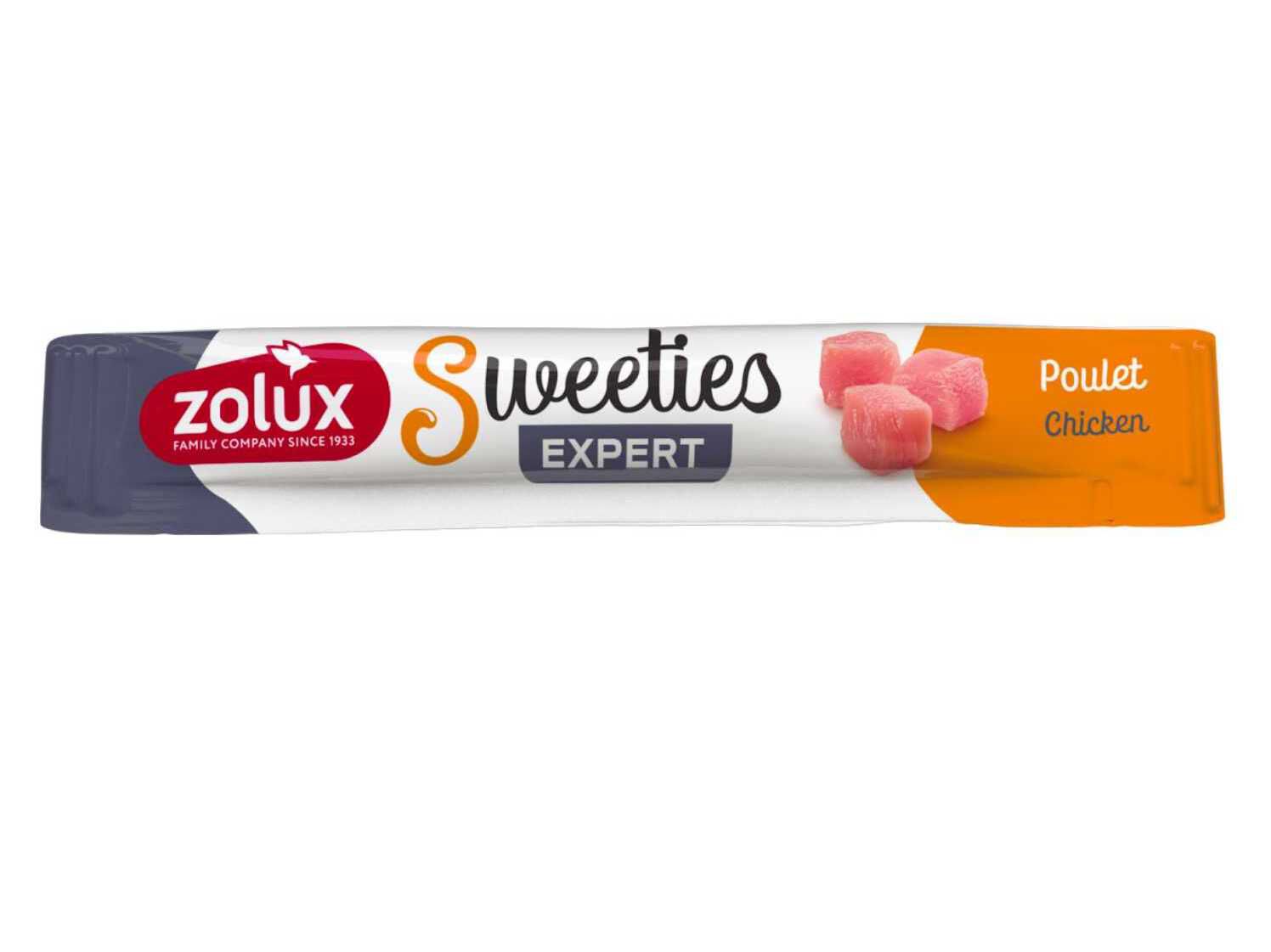 SNACK L&Iacute;QUIDO PARA C&Atilde;O ZOLUX SWEETIES FRANGO 14G image number 1