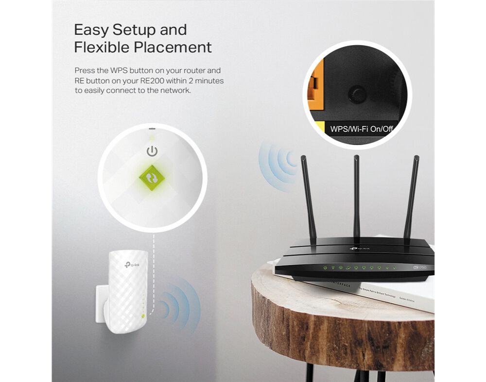 RANGE EXTENDER TP-LINK RE200 AC750 image number 4