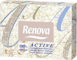 lenços renova faciais mini active branco