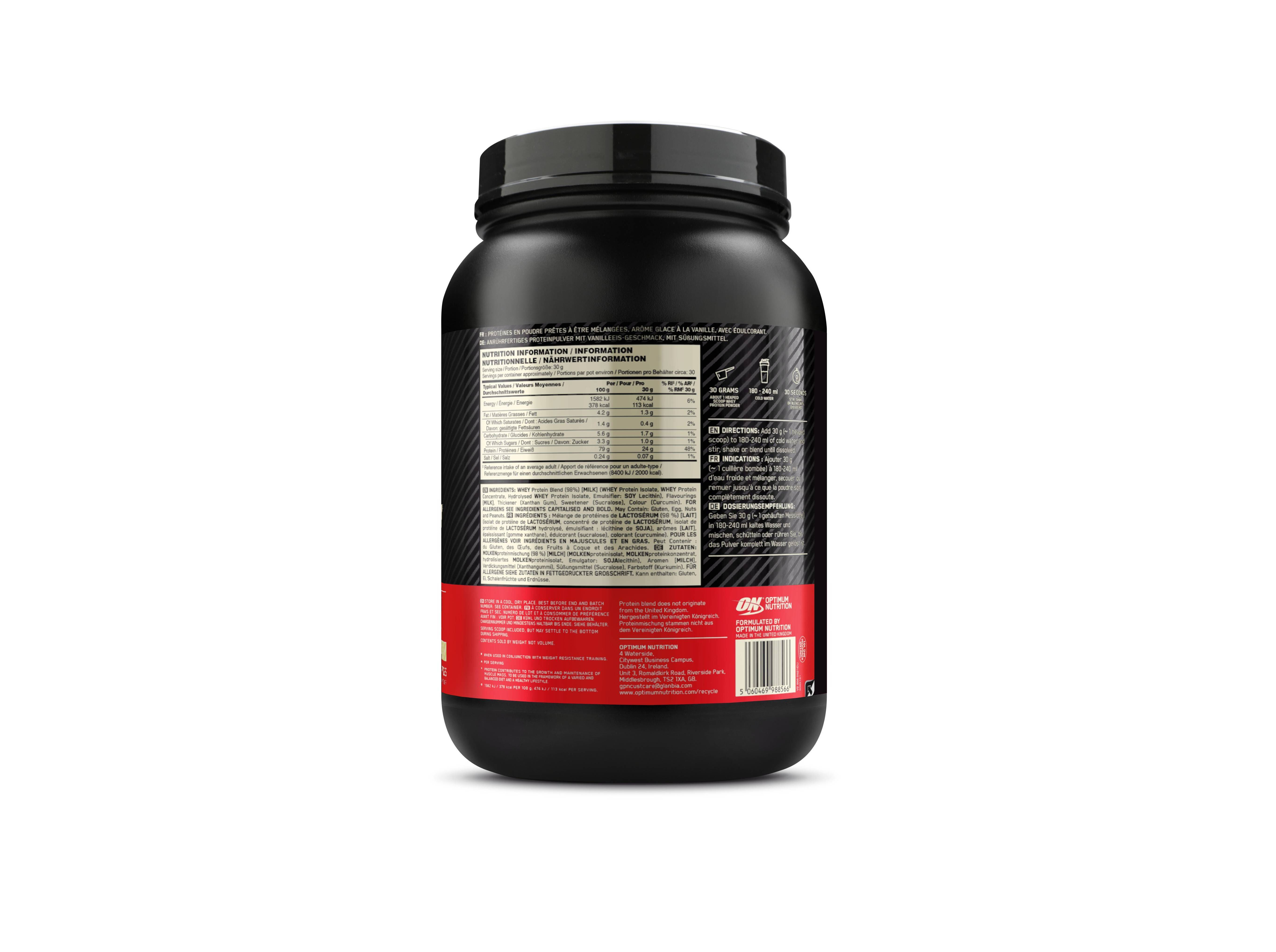 PROTEINA WHEY OPTIM NUT BAUNILHA 900G image number 2