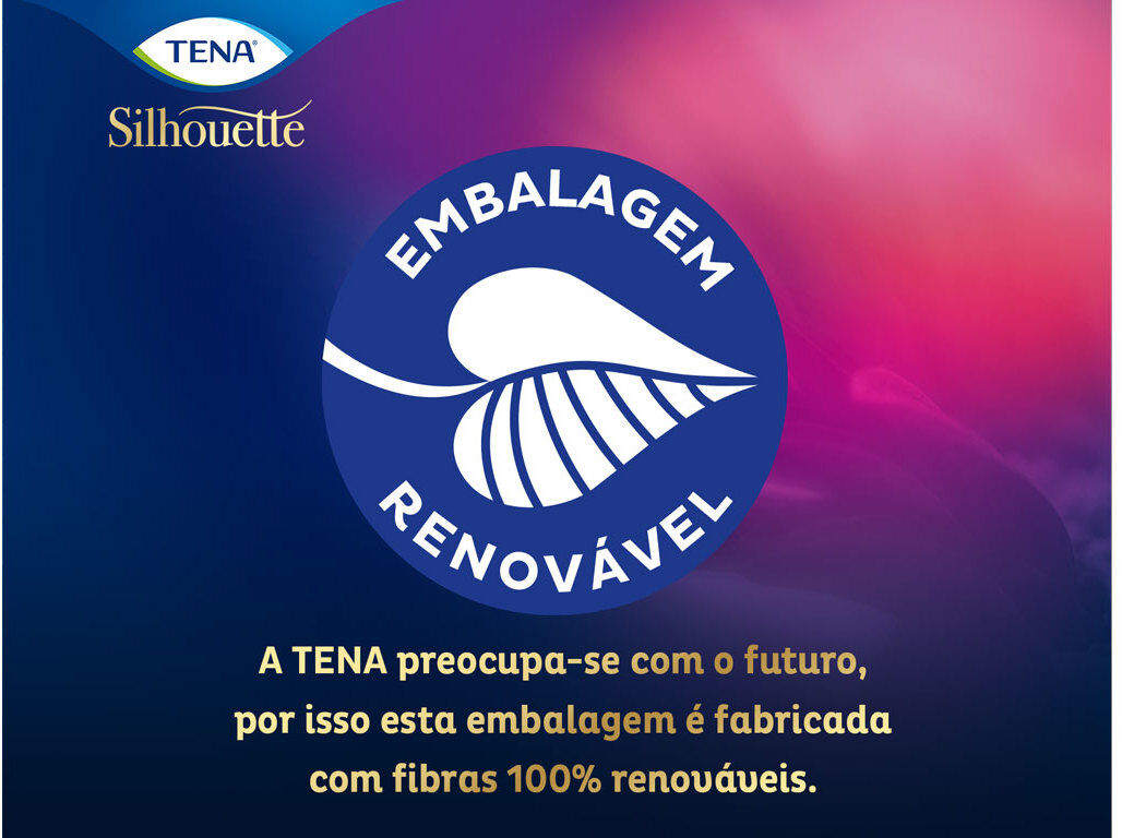 PENSOS INCONTIN&Ecirc;NCIA TENA SILHOUETTE PRETO MINI 18 UN image number 3