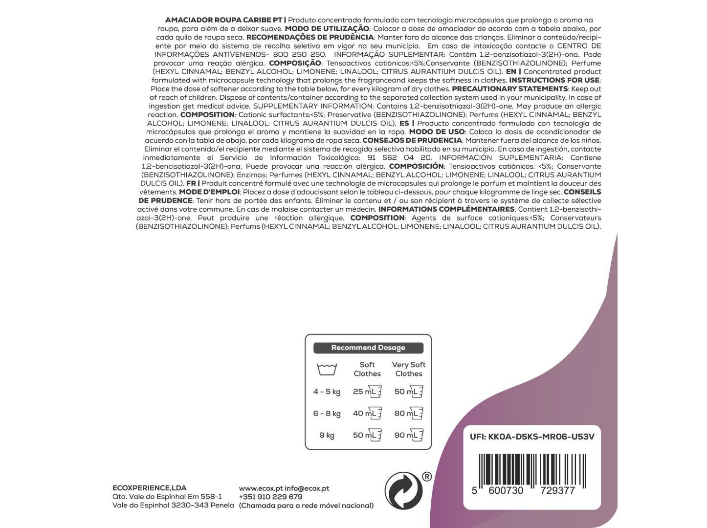 AMACIADOR CONC.ENTRADO ECOX CARIBE 34 DOSES image number 1