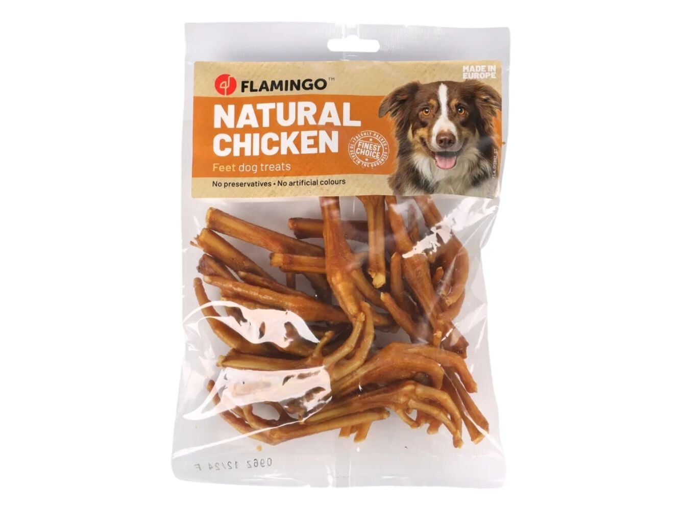 SNACK NATURAL C&Atilde;O FLAMINGO PATAS DE GALINHA 200G image number 0
