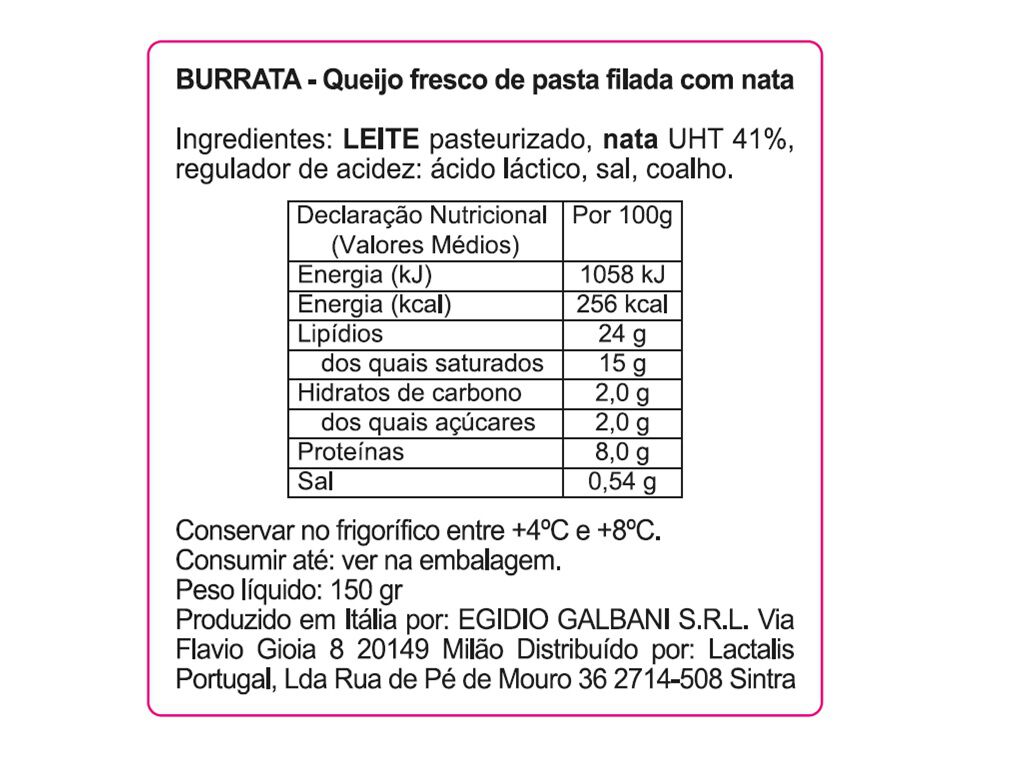QUEIJO GALBANI BURRATA 150G image number 1