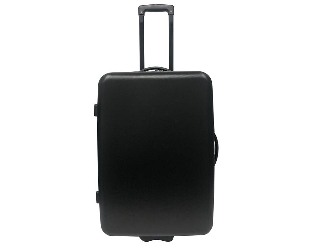 MALA DE VIAGEM GRANDE R&Iacute;GIDA POLEGAR 2 RODAS PRETO 70CM