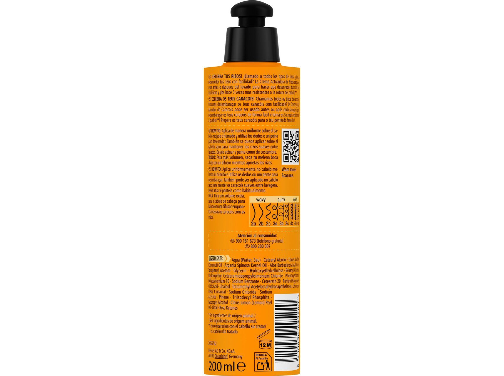 CREME GOT2B DEFINIDOR DE CARAC&Oacute;IS 200 ML image number 1