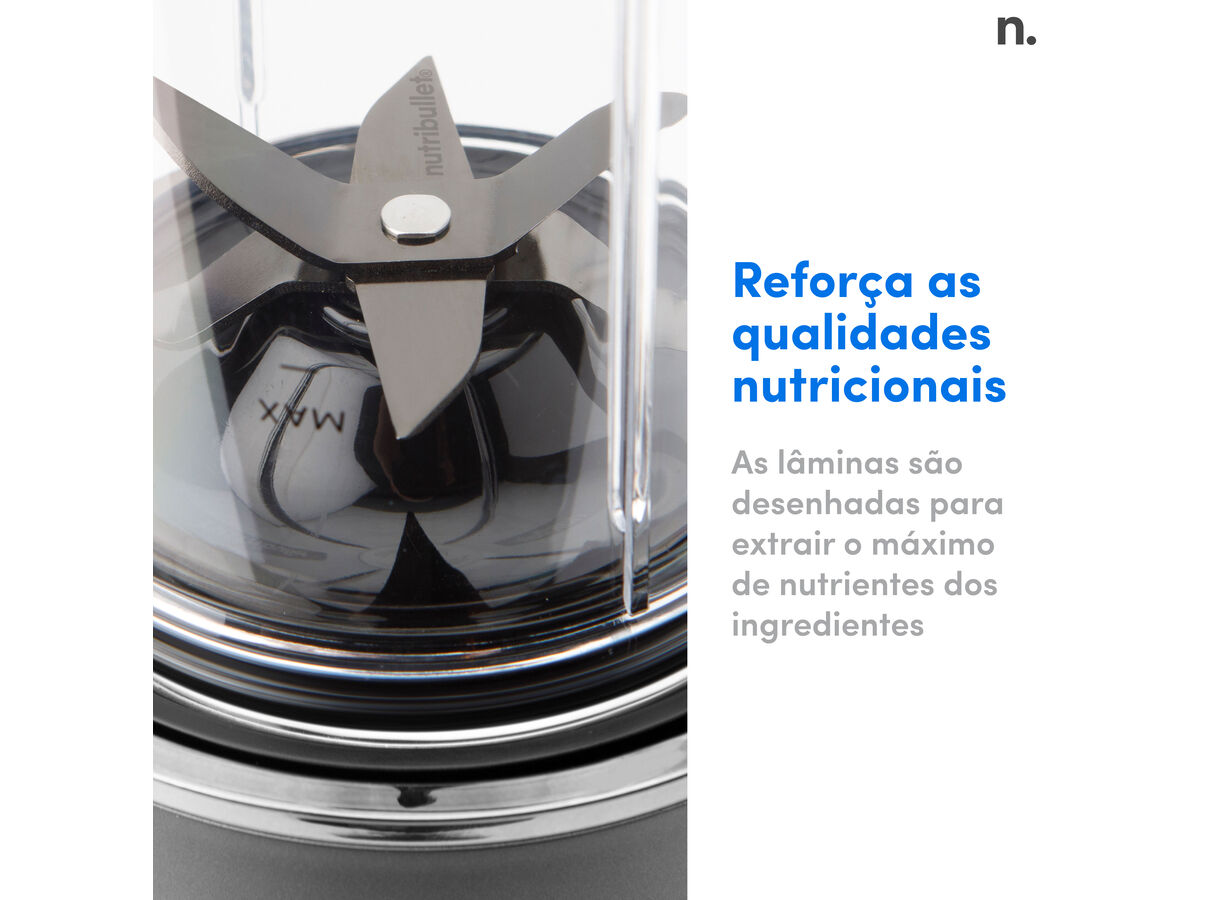 LIQUIDIFICADORA NUTRIBULLET NB1206DGCC 1200W 946ML CINZENTO image number 5