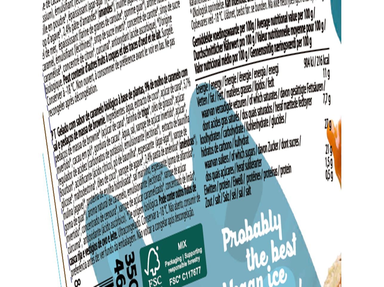 GELADO THE ICELY BROTHERS VEGAN BROWNIE BIO 460ML image number 3