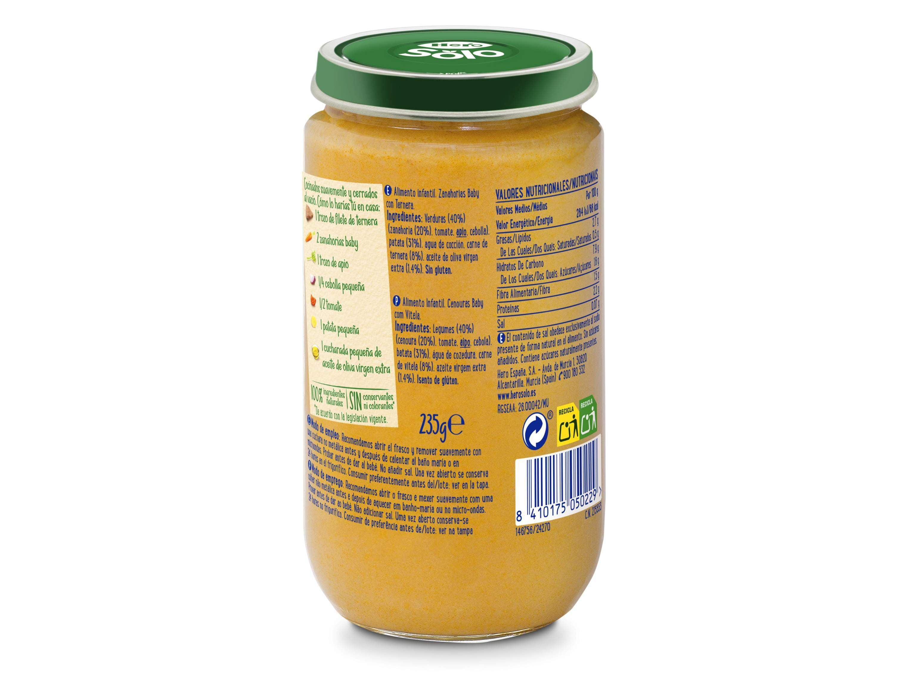 REFEI&Ccedil;&Otilde;ES HERO SOLO CENOURAS E VITELA 235G image number 1