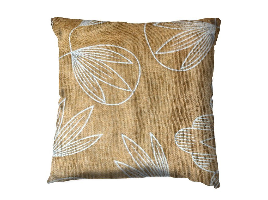 ALMOFADA CORAL AMARELO 45X45 CM