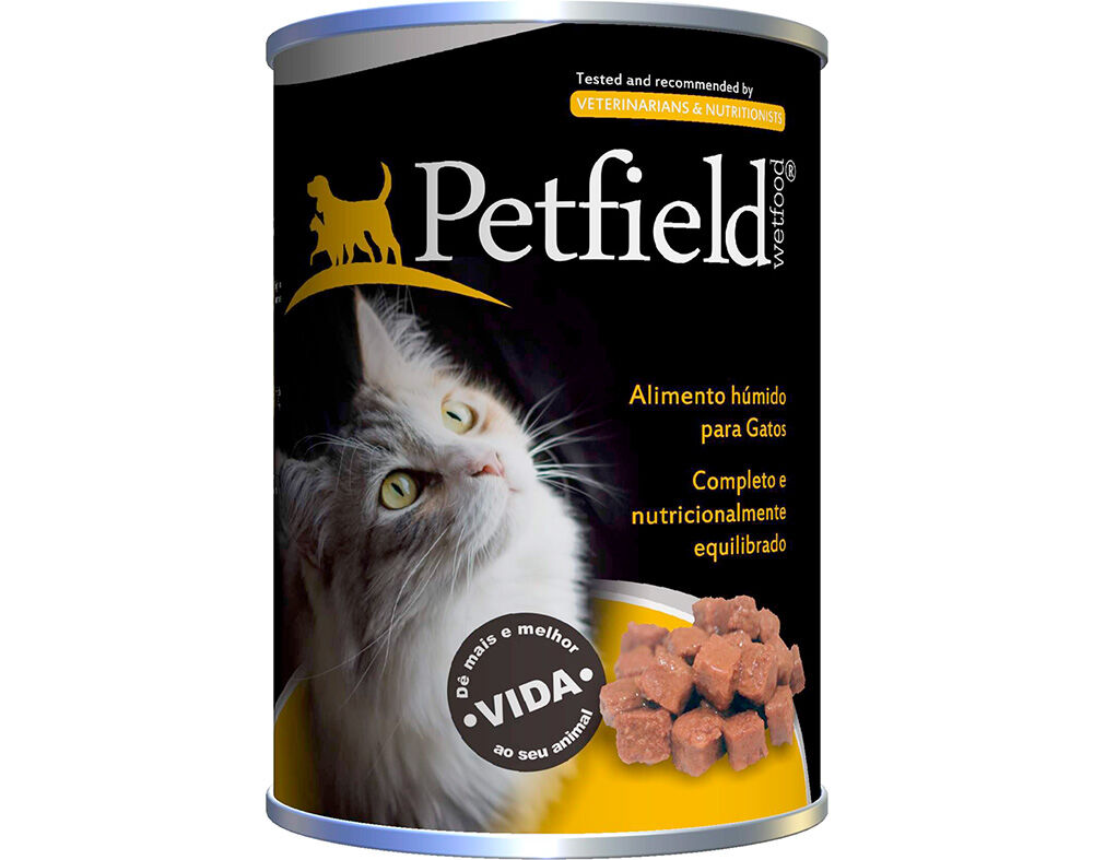 COMIDA H&Uacute;MIDA PARA GATO PETFIELD COM FRANGO 410G