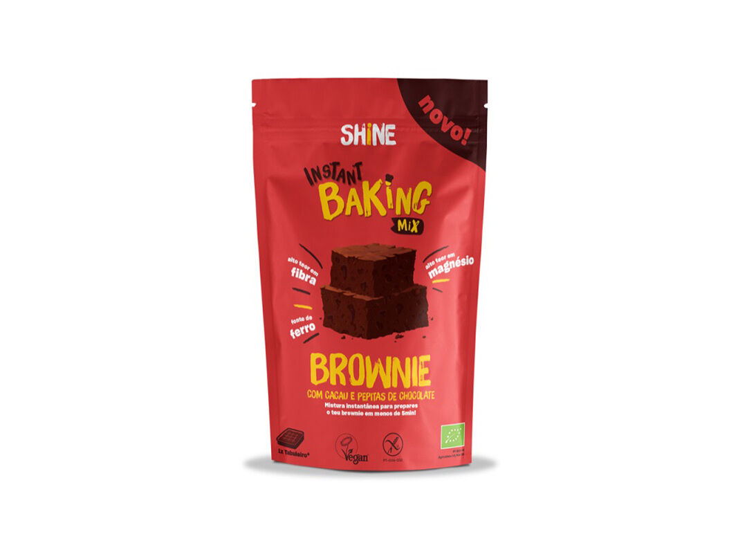 MIX BROWNIE SHINE CACAU BIO SEM GL&Uacute;TEN 350G
