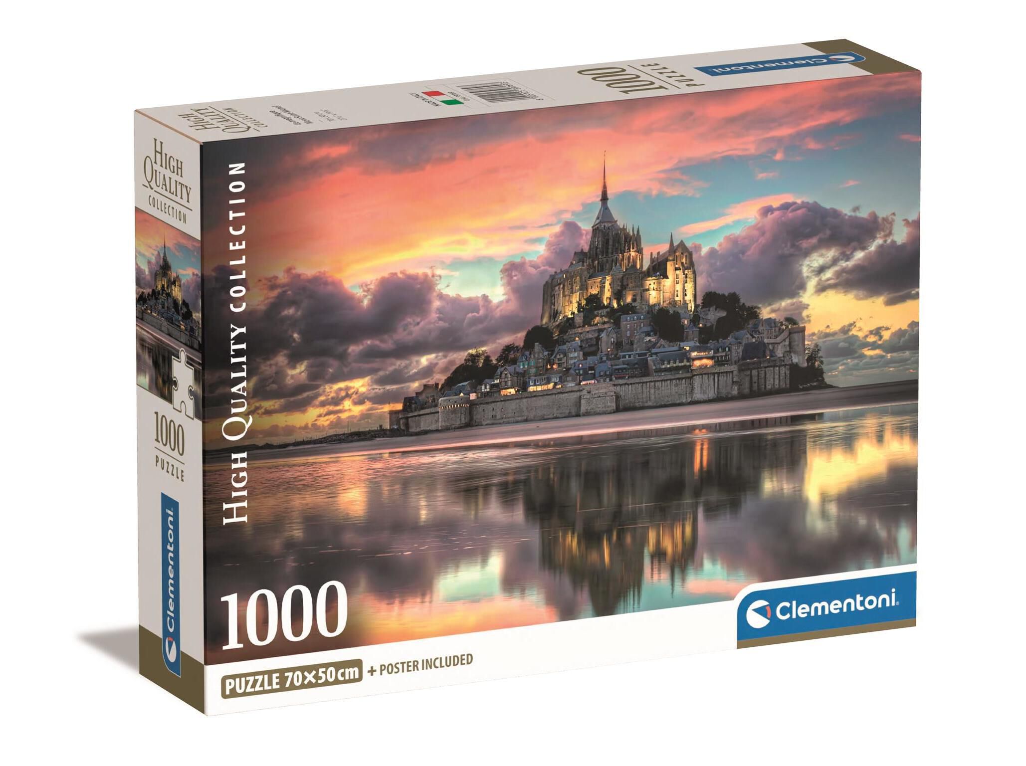 PUZZLE CLEMENTONI MONT SAINT-MICHEL 1000 PE&Ccedil;AS image number 0