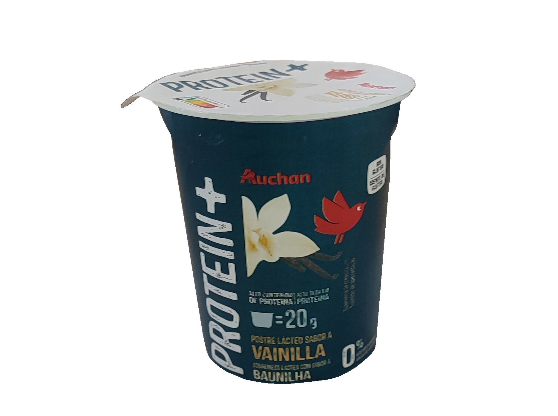 PUDIM AUCHAN+ PROTE&Iacute;NA BAUNILHA 200G