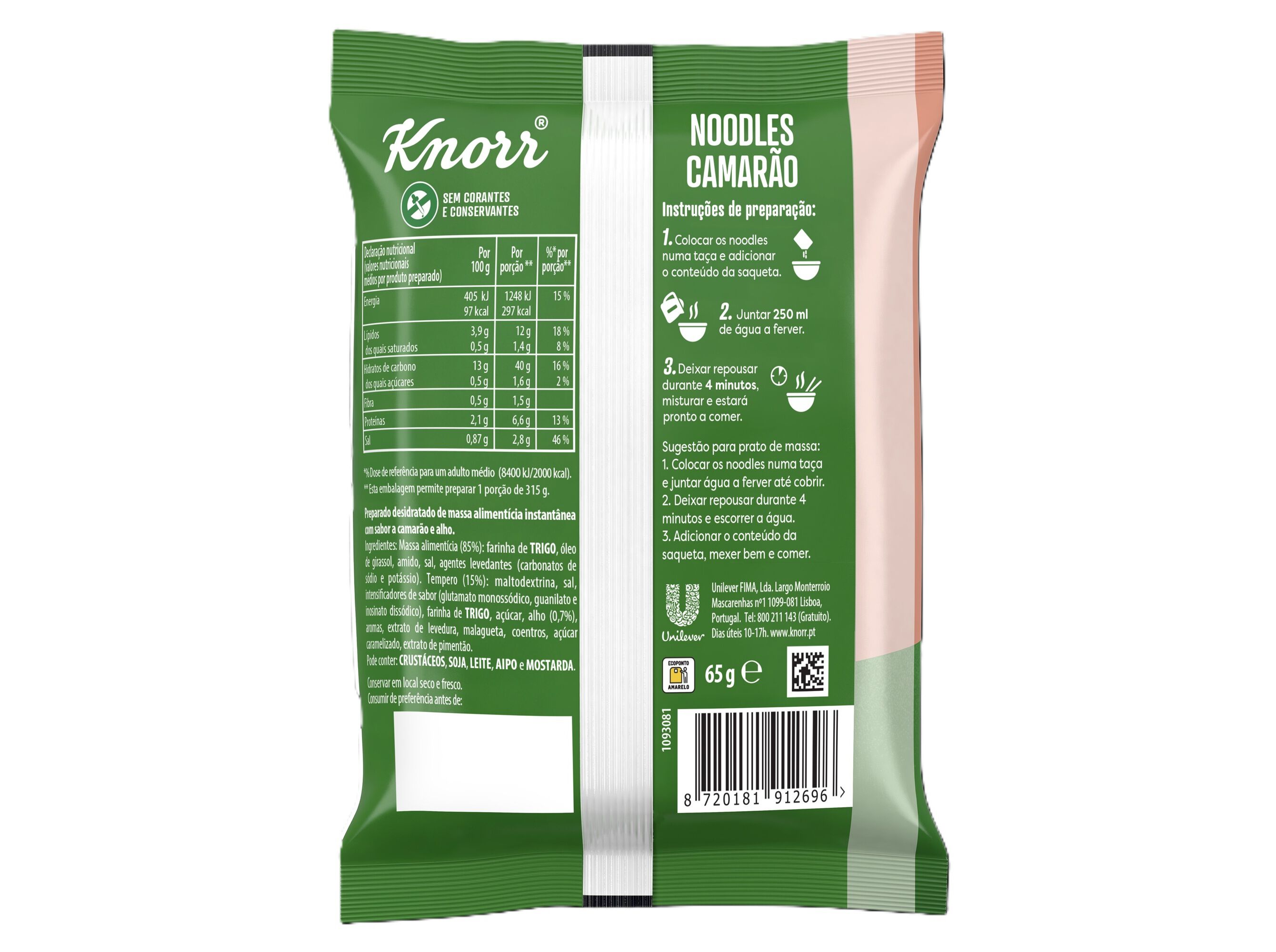 NOODLES KNORR CAMAR&Atilde;O 65G image number 1
