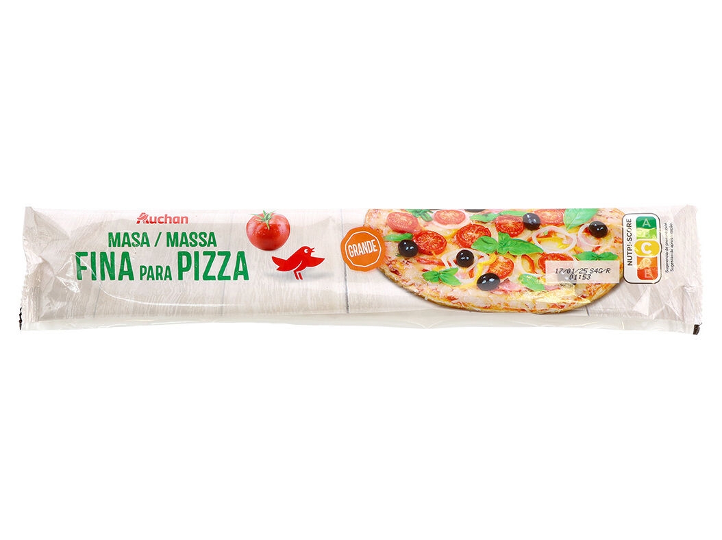 MASSA PARA PIZZA DE MASSA FINA AUCHAN 230G