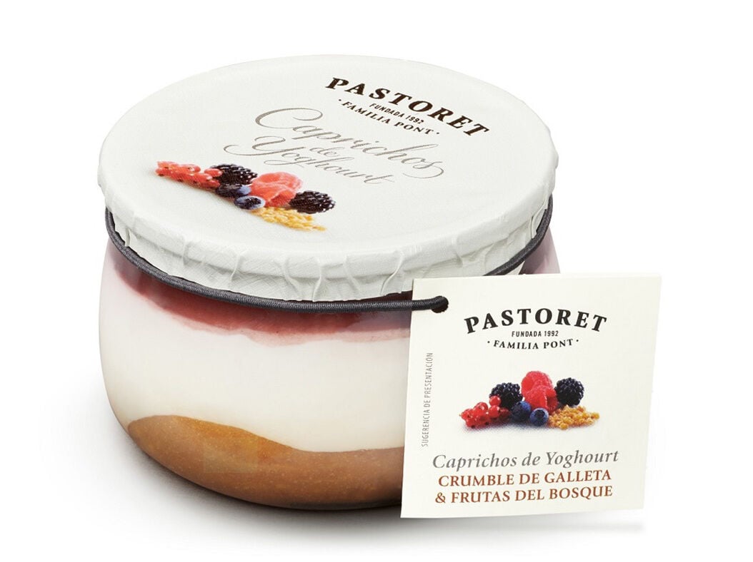 IOGURTE PASTORET CRUMBLE E FRUTOS BOSQUE 150G image number 0