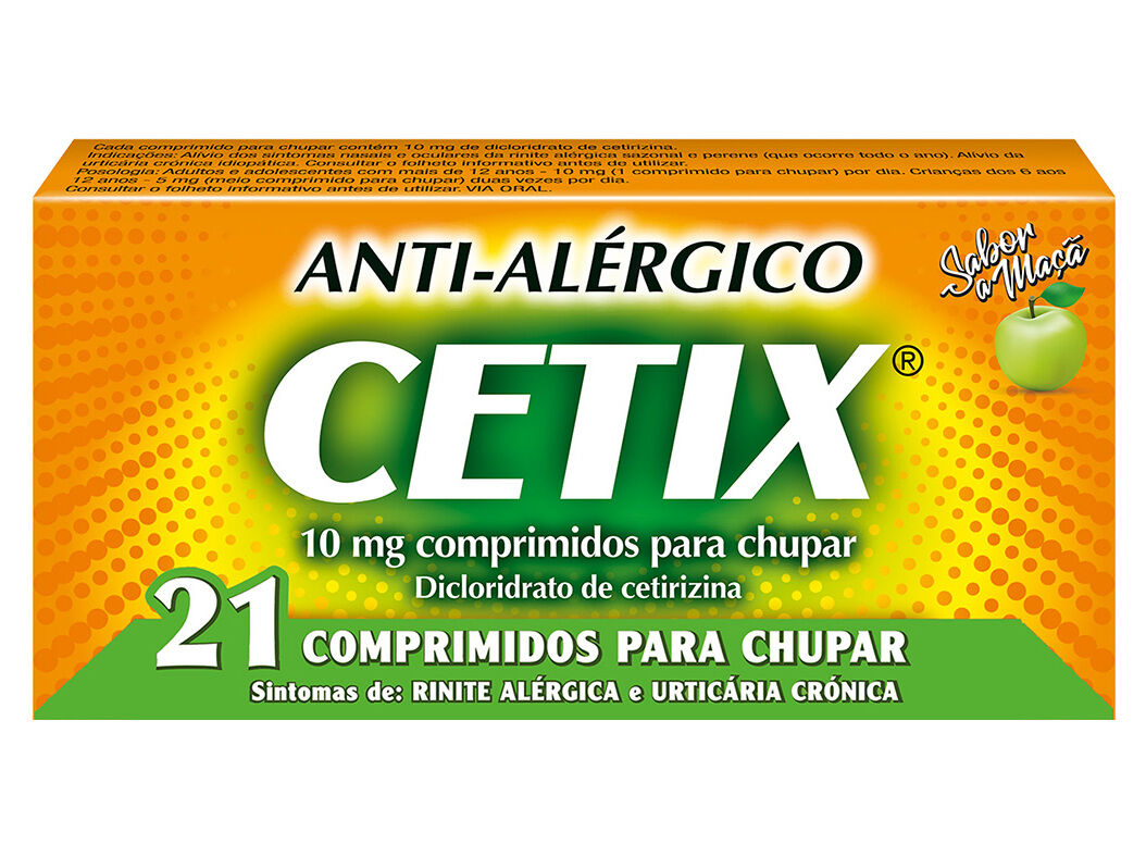 COMPRIMIDOS CETIX&reg; CETIRIZINA 21COMP