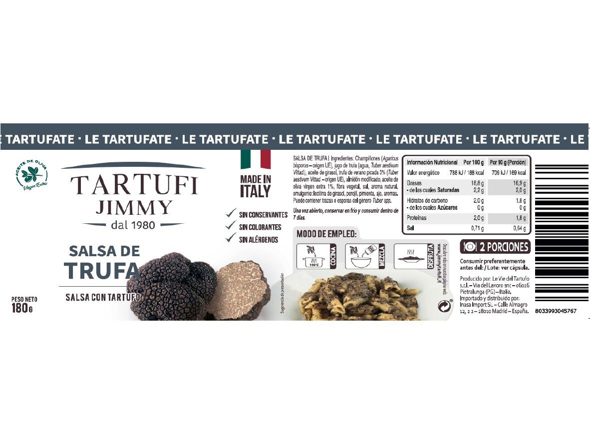 MOLHOS TRUFA TARTUFI JIMMY 180G image number 1