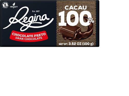 CHOCOLATE REGINA NEGRO 100% CACAU VEGAN 100G image number 0