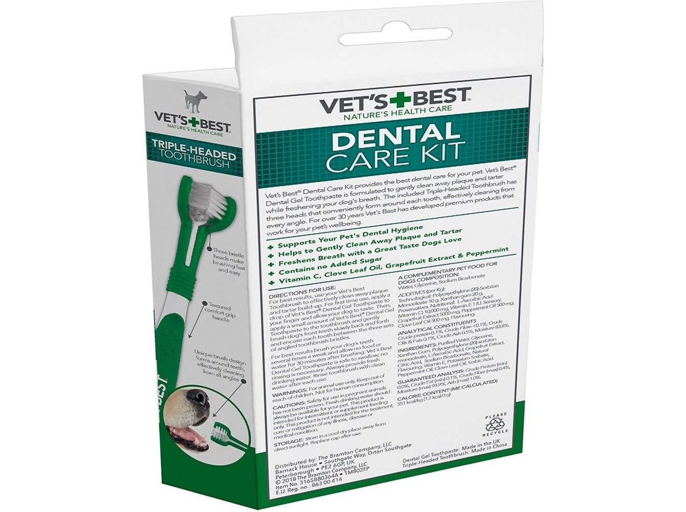 ESCOVA+PASTA DENTES VET'S+BEST P/C&Atilde;O image number 1