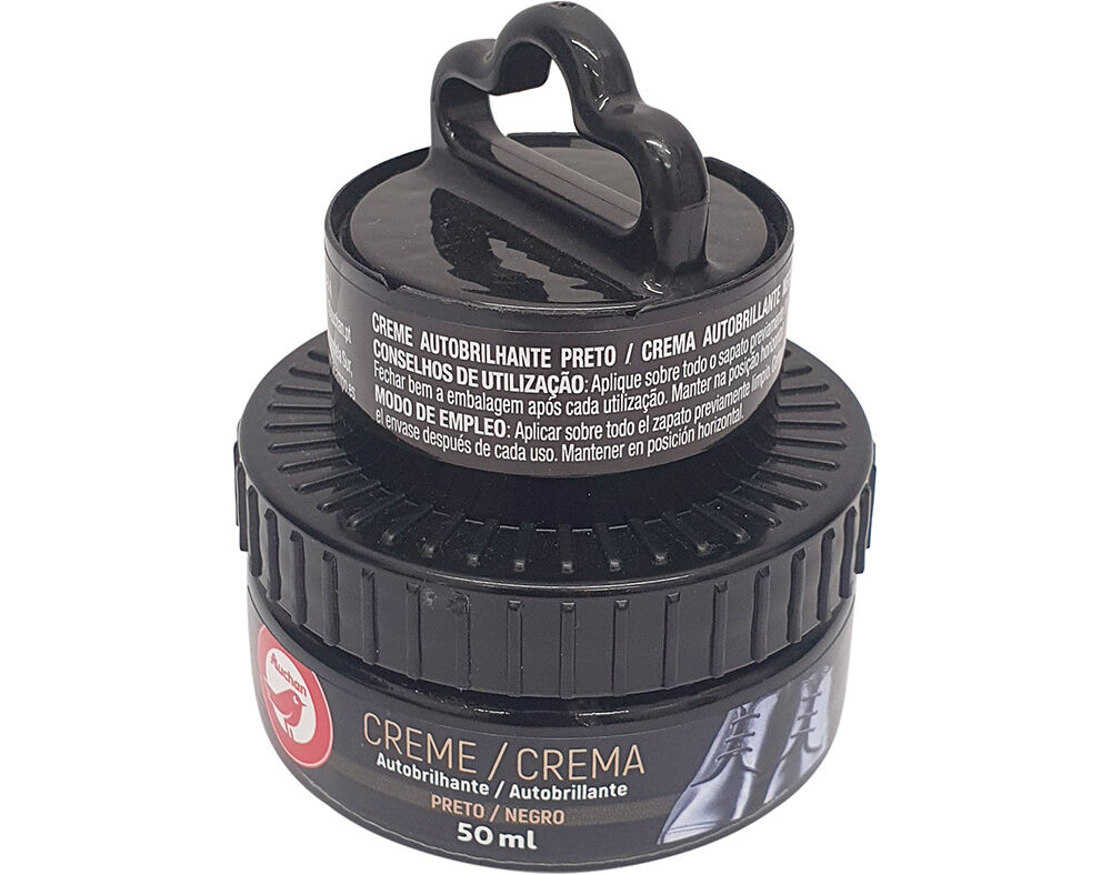 CREME AUTOBRILHANTE AUCHAN BOI&Atilde;O PRETO 50ML