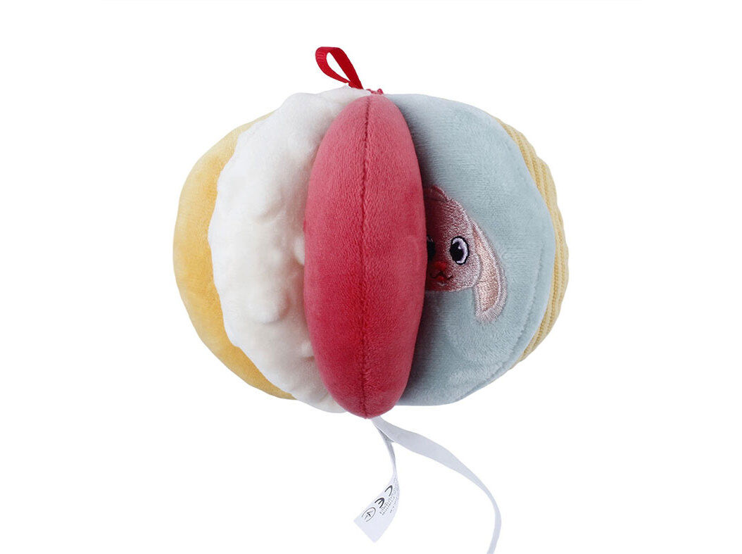 BOLA ACTIVIDADES ONE TWO FUN EM TECIDO 10CM CORES SORTIDAS image number 1