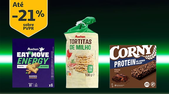 Snacks e barras desportivas