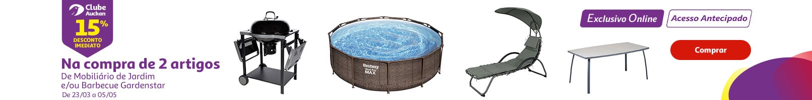 Campanha Antecipação Mob Jardim || 23/03 a 05/05 | Auchan