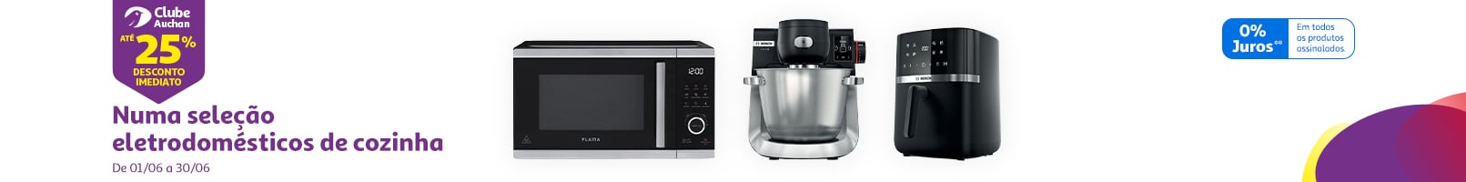Até 25% desconto imediato numa seleção eletrodomésticos de cozinha || 01/06 a 30/06 | Auchan
