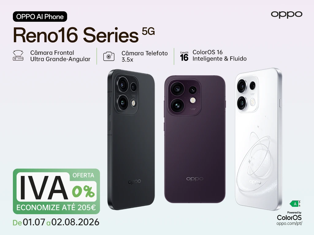Campanha Oppo Reno 16  || 02/07 a 02/08
