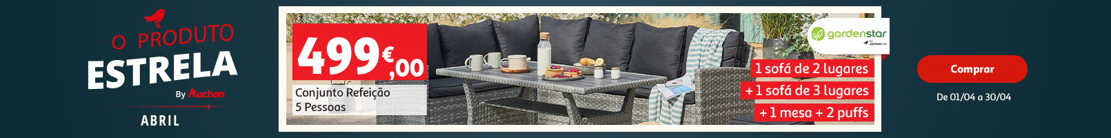 Campanha Produto Estrela Abril || 01/04 a 30/04 | Auchan