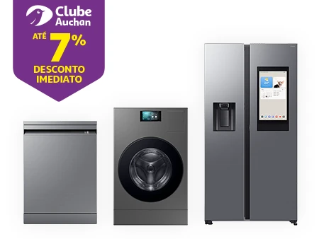 Numa seleção de eletrodomésticos Samsung || 01/04 a 30/04