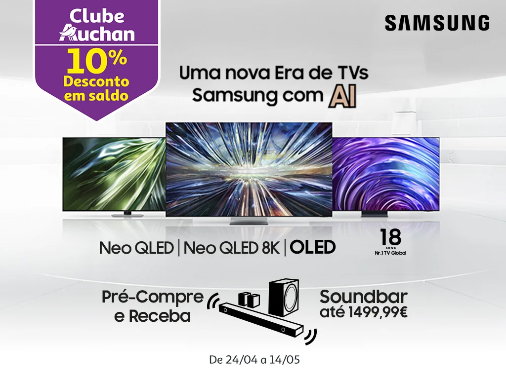 Campanha Pré-venda Samsung TV 10% Clube || 24/04 a 14/05