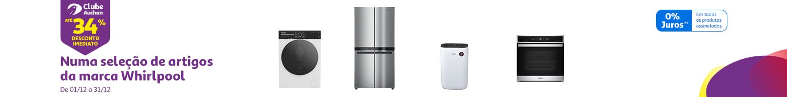 Numa seleção de artigos da marca Whirpool | Auchan