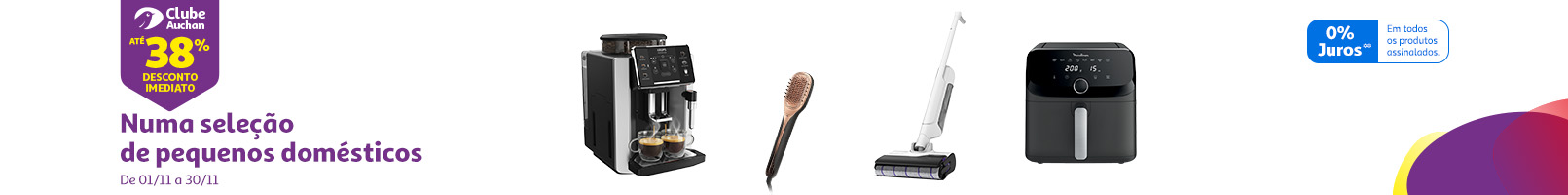 Encarte Pequenos Domésticos || 01/11 a 30/11 | Auchan