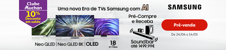 Campanha Pré-venda Samsung TV 10% Clube || 24/04 a 14/05 | Auchan