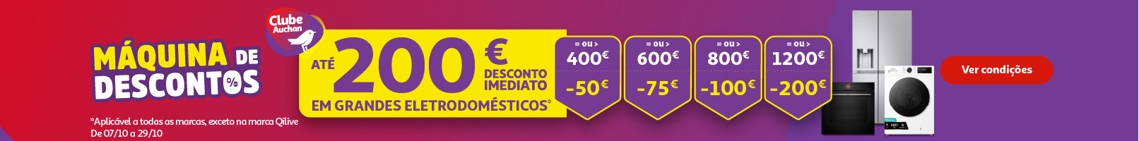 Campanha Máquina de Descontos || 07/10 a 29/10/2026 | Auchan