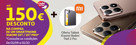 Campanha Lançamento Xiaomi 15T Series || 24/09 a 11/10 | Auchan