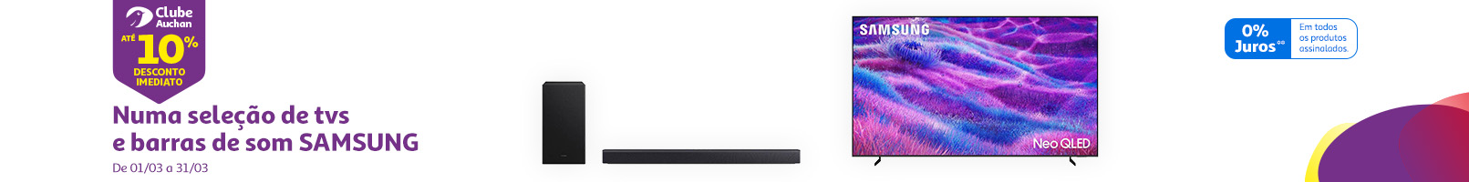Encarte Samsung || 01/03 a 31/03 | Auchan